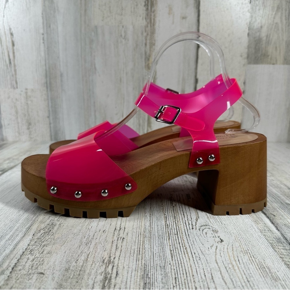 New Call It Spring Spinney Pink‎ Chunky Retro Sandal #729